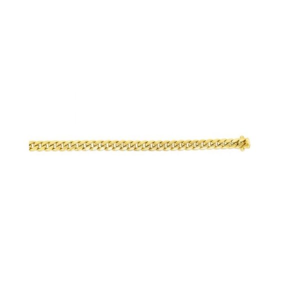 10K Gold 7.2mm Semi-Solid Classic Miami Cuban